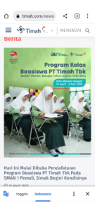 Teks Foto: PPDB Program PT Timah SMAN 01 Pemali Mulai Hari ini Resmi dibuka (Foto Humas)