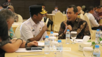 Pj Gubernur Suganda menghadiri acara Multi Stakeholder Forum dan Collection Action Semester 1 Tahun 2023 PT PLN (Persero) Unit Induk Wilayah Bangka Belitung. (Foto: Dok Istimewa)