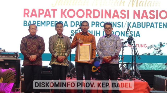Pemprov Bangka Belitung Terima Sertifikat Hak Cipta 'Gule Kabung'. (Foto: Diskominfo Prov. Kep. Babel)