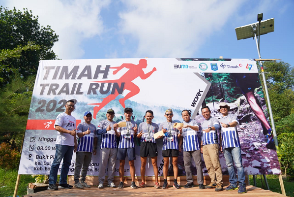 Dukung Wisata Bukit Pinteir, PT Timah Tbk Gelar 'Timah Trail Run 2023"