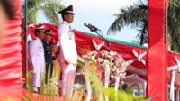 Paskibraka Provinsi Kepulauan Babel Sukses Kibarkan Bendera Merah Putih