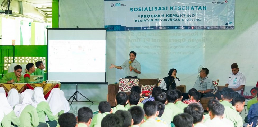Cegah dan Tangani Stunting PT Timah Gerakkan Program Kemunting, Edukasi Ratusan Siswa di SMAN 1 Pemali
