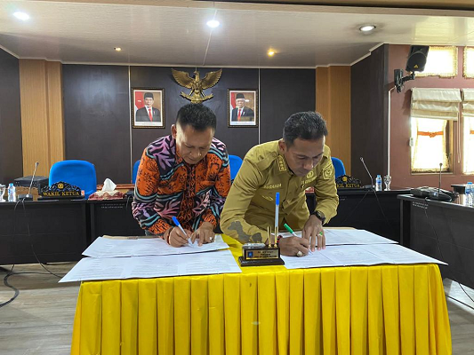 Pemperintah Provinsi Kepulauan Bangka Belitung Tanda Tangani KUA - PPAS Tahun Anggaran 2024. (Foto: Dok istimewa)