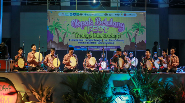 PT Timah Tbk Mendukung Festival Nepak Belulang 2023 di Belitung Timur. (Foto: PT Timah.com)
