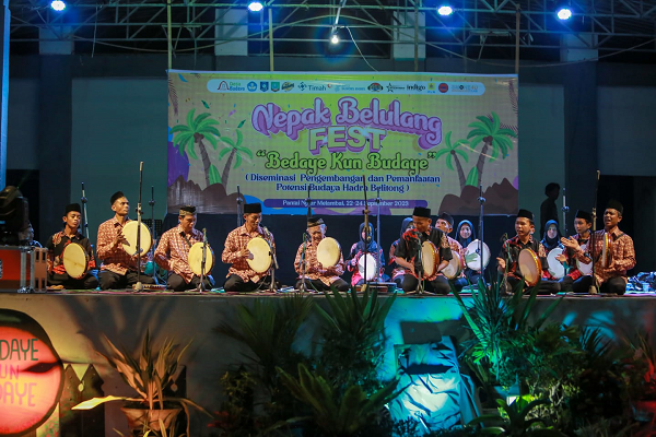 PT Timah Tbk Mendukung Festival Nepak Belulang 2023 di Belitung Timur. (Foto: PT Timah.com)