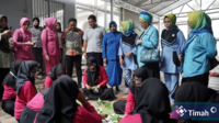DPD Persikindo Berkolaborasi dengan PT Timah Menggelar Pelatihan Ecoprint di Lapas Perempuan Kelas III Pangkalpinang. (Foto: PT Timah.com)