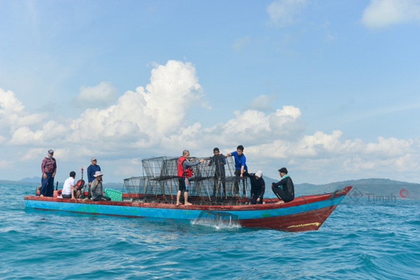 Nelayan Melaut Bersama PT Timah, Atraktor Cumi Model Baru untuk Masa Depan Nelayan di Bangka. (Foto: PT Timah.tbk)