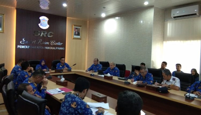 Pj Walikota Pangkalpinang Pimpin Rapat Penyerapan APBD Tahun 2024 Bersama Seluruh OPD