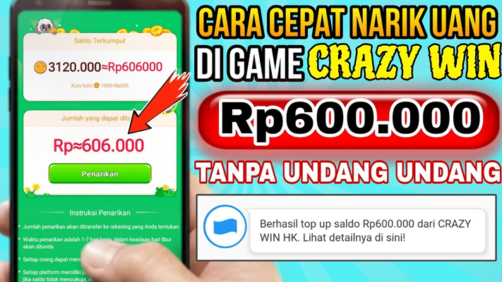 Crazy Win: Game Penghasil Uang Terpercaya dengan Peluang Mencapai Rp600.000 Per Hari!. (Foto: Dok istimewa)