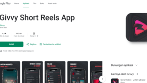 Aplikasi Penghasil Uang Givvy Short Reels App