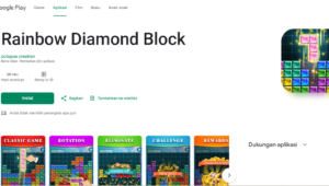 Game Penghasil Uang Rainbow Diamond Block