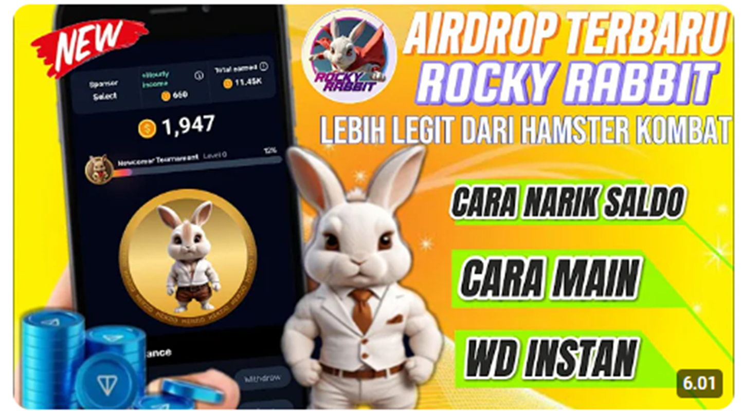 Rocky Rabbit: Aplikasi Penghasil Uang yang Mirip Hamster Kombat, Tapi Lebih Legit!