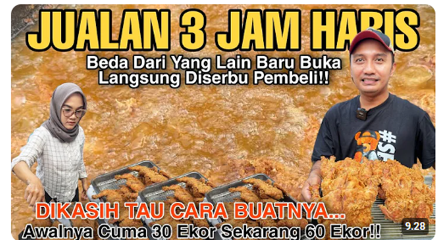 Cuman Jualan 3 Jam Bisa Nerima Omset 3 Juta! Belum Banyak Yang Jualan! Ide Jualan Ayam Satu Ekor!