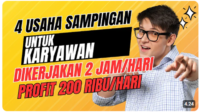 Ini 4 Usaha Sampingan untuk Karyawan, Kerja Hanya 2 Jam Digaji Rp200 Sehari!