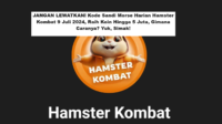 JANGAN LEWATKAN! Kode Sandi Morse Harian Hamster Kombat 9 Juli 2024, Raih Koin Hingga 5 Juta, Ini Caranya! Yuk, Simak! (Foto: Parlement UA)