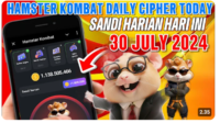 Jangan Lewatkan! Sandi Harian Hamster Kombat 30 Juli 2024 untuk Mendapatkan 1 Juta Koin