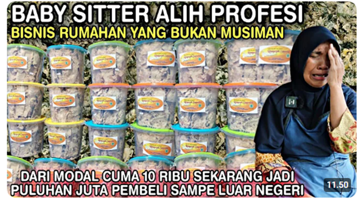 Mulai Modal Rp10 Ribu, Dengan Bisnis Rempeyek Daun, Rumahan Bisa Hasilkan 2 Rumah! Sudah Dijual ke Luar Negeri