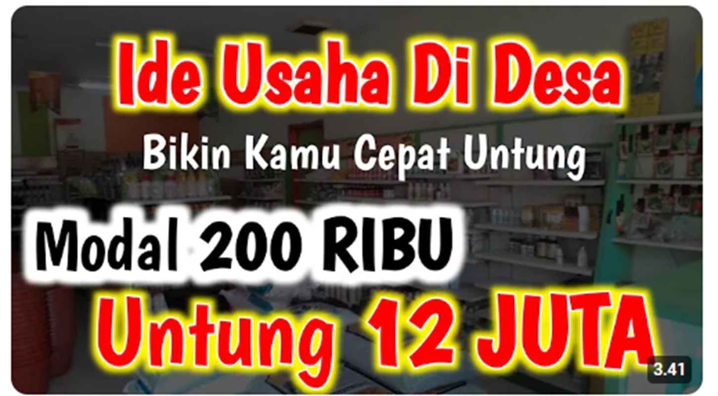 Tiga Ide Bisnis di Desa yang Terbukti Menghasilkan Ribuan Rupiah Setiap Hari, Bahkan No. 3 Bisa Untung Rp400 Ribu Sehari!