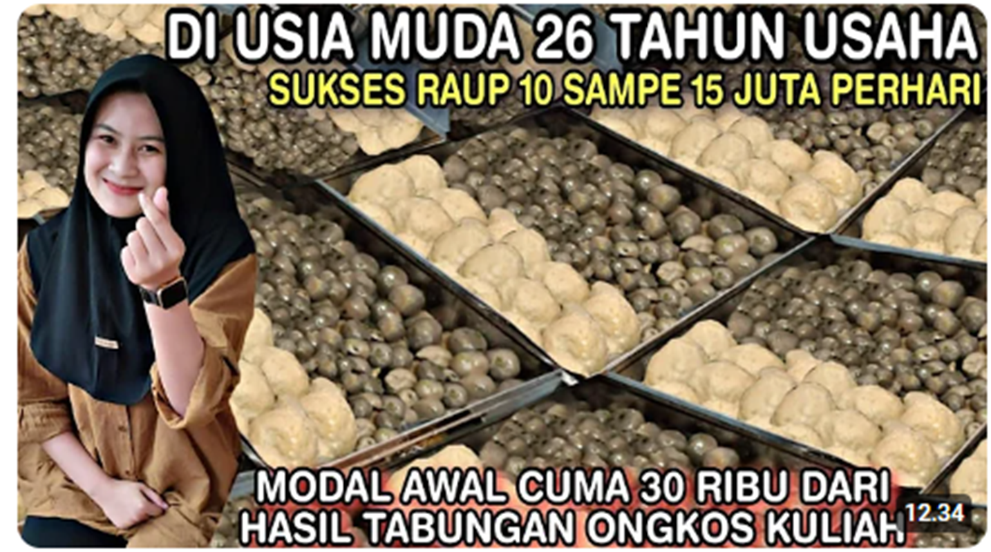 Usaha Modal 30 Ribu, Hasilkan 10 Juta Sehari! Ide Menjanjikan yang Patut Dicoba! (Foto: YT Zayn YR)