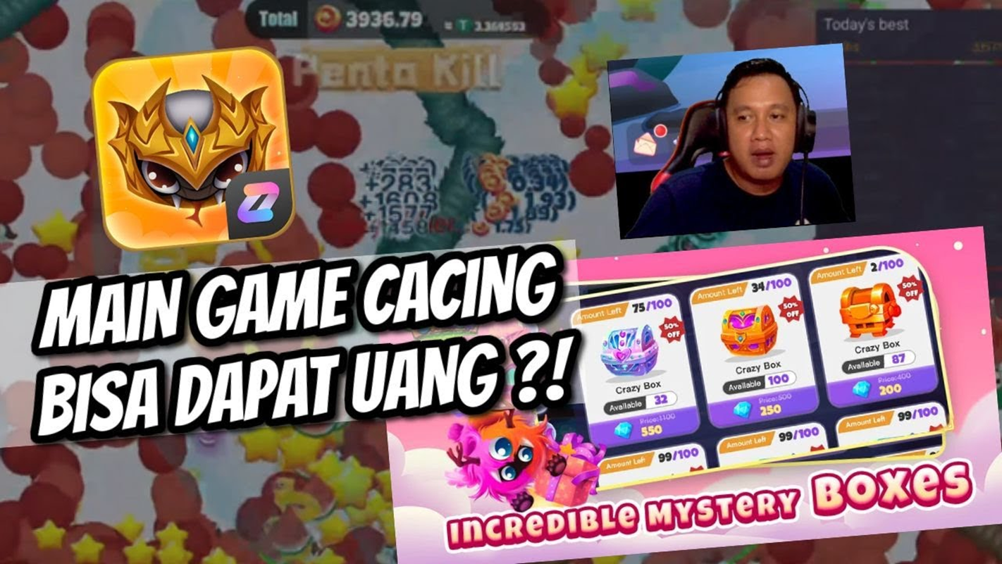 Main Game Cacing Bisa Menghasilkan Uang! Begini Cara Cepat Kayanya! (Foto: Youtube)