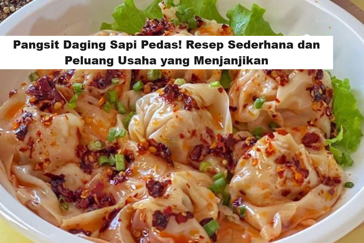 Pangsit Daging Sapi Pedas! Resep Sederhana dan Peluang Usaha yang Menjanjikan