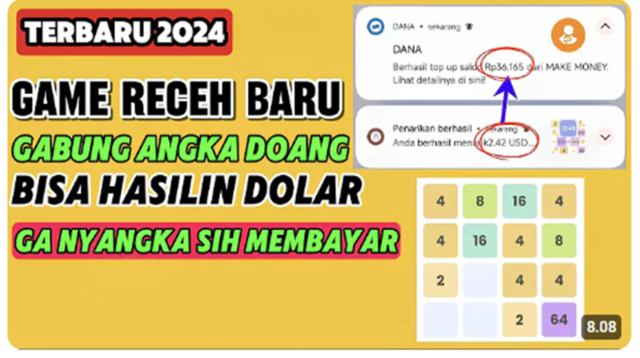 Buktikan Sendiri! 2048 Merge, Aplikasi Penghasil Uang yang Membayar Dolar!