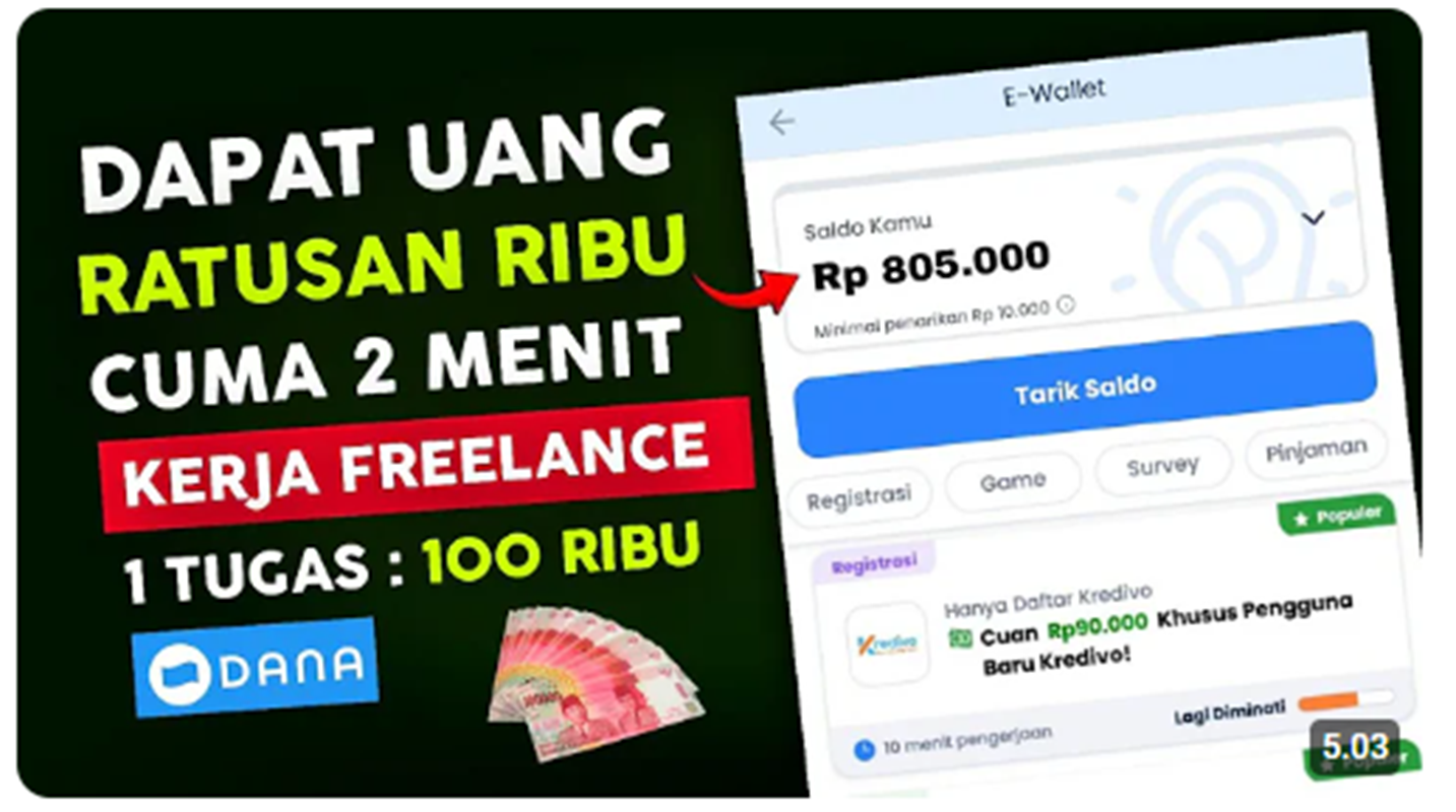 Cuan Kilat! Hanya Butuh 10 Menit untuk Dapat Rp100.000 dari Aplikasi Penghasil Uang Pintarnya