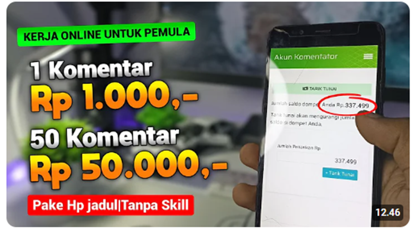 Cuma Komentar, Dapat Cuan! Daftar di Websie Penghasil Uang Rajakomen dan Mulai Menghasilkan Sekarang!