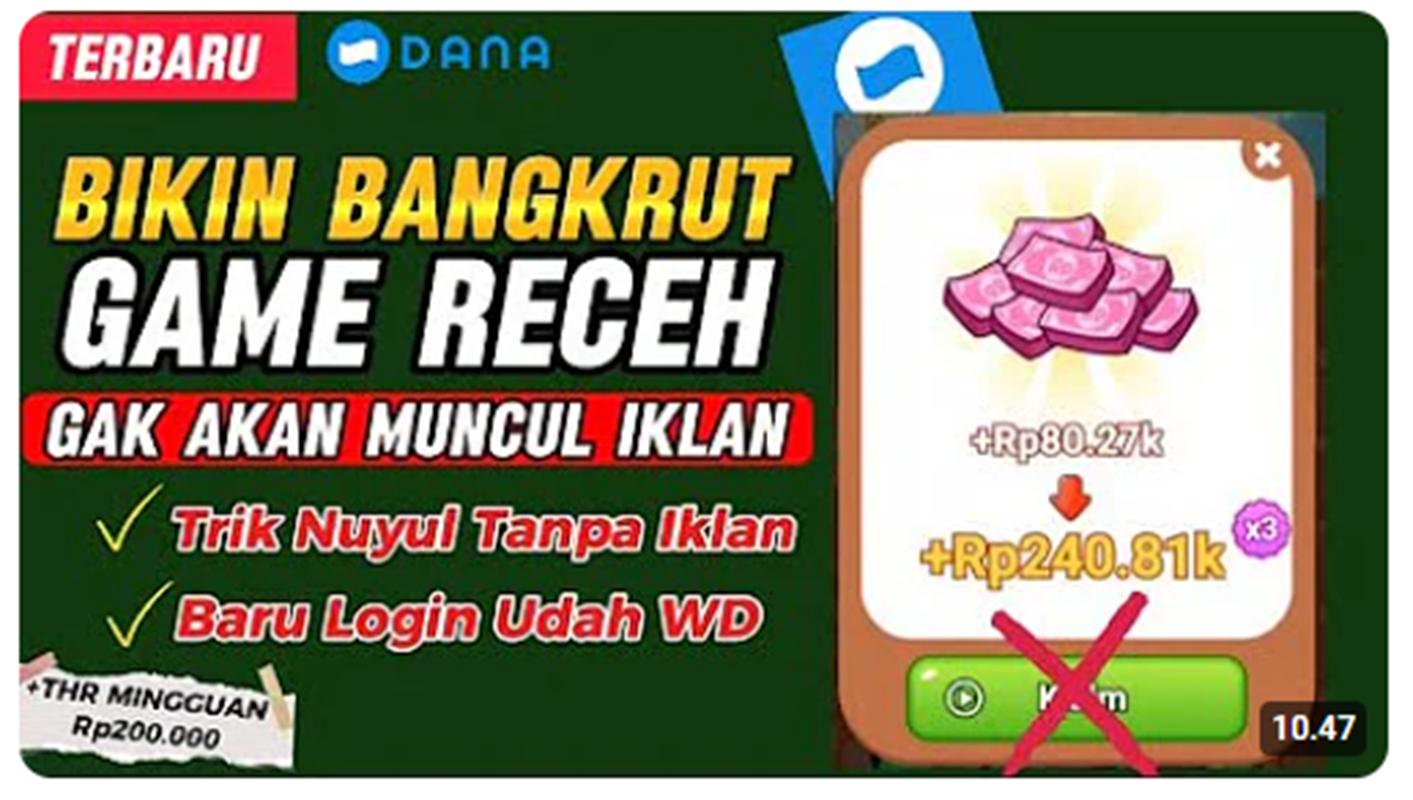 Game Penghasil Uang Terbaru! Hanya Main Receh Bisa Dapatkan Puluhan Ribu Setiap Kali Kamu Main!