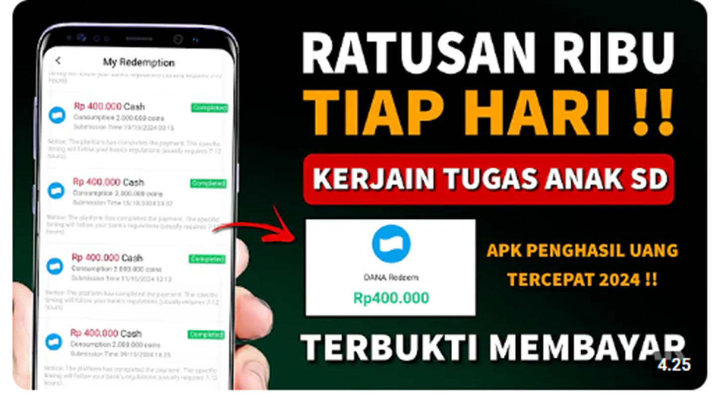 Modal Rebahan Bisa Hasilkan Uang dengan Menggunakan Aplikasi Cashzine Penghasil Uang